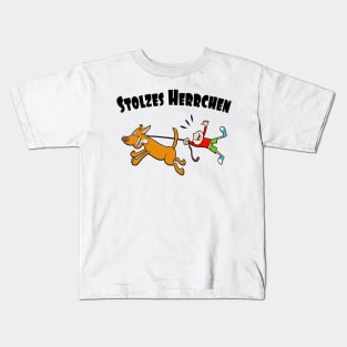 Stolzes Herrchen Hundeliebhaber Hundeschule Spaß Kids T-Shirt